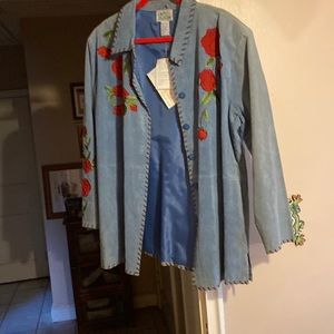 Lost in closet and never worn. Vintage leather jacket 1X